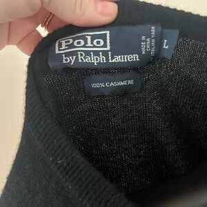 RALPH LAUREN 100% CASHMERE V-NECK SWEATER